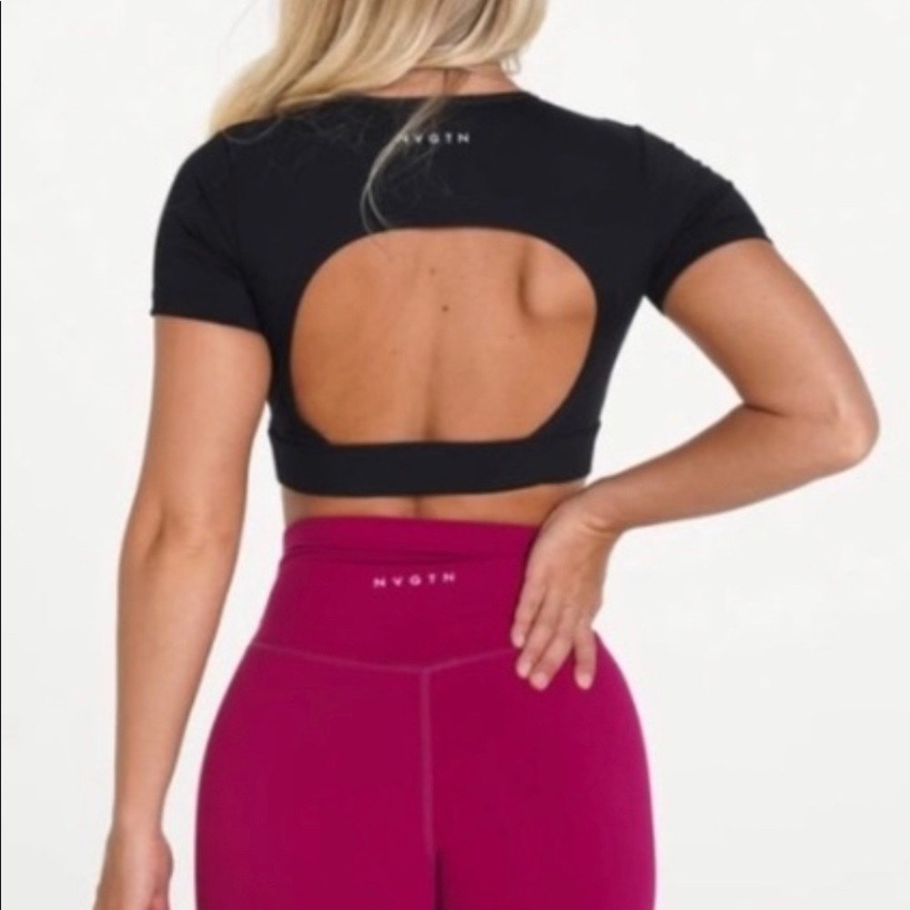 NVGTN Open Back Crop Top